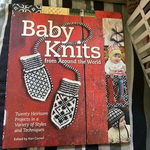 Baby Knits Book - Red Cover